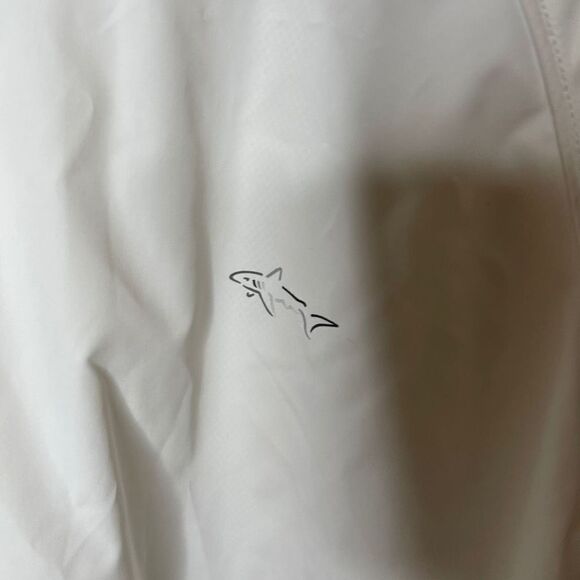 Greg Norman Jacket Mens Large White Windbreaker Mesh Lined Golf Golfing - Picture 3 of 9